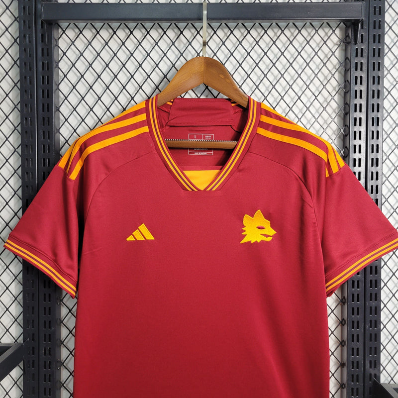 Camisa Roma 23/24 Adidas - Vermelho