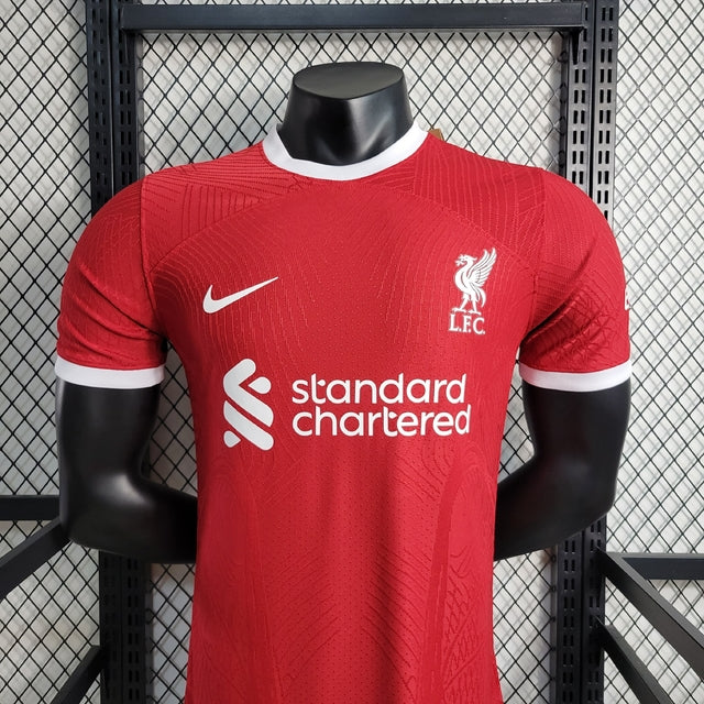 Camisa Liverpool I 23/24 - Vermelha - Nike - Masculino Jogador