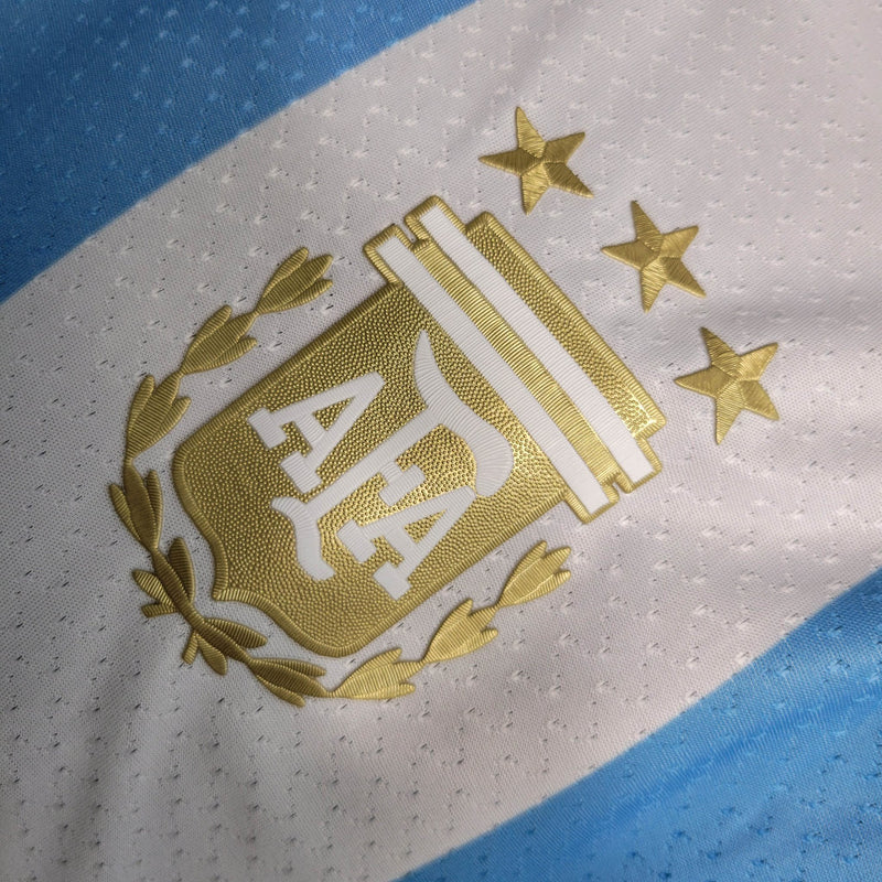 Camisa Argentina I 23/24 - Branca e Azul - Adidas - Masculino Jogador